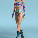 Tesseract Cutout Rave Shorts