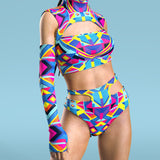 Tesseract Cutout Rave Shorts
