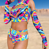 Tesseract Cutout Rave Shorts