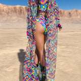 Tesseract Cutout Rave Shorts