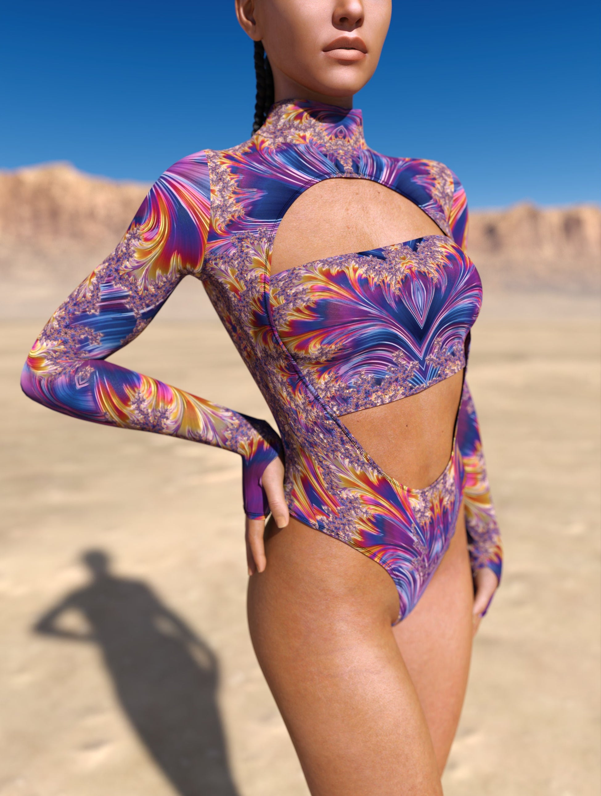 Aurora Prism Open-Heart Leotard 1