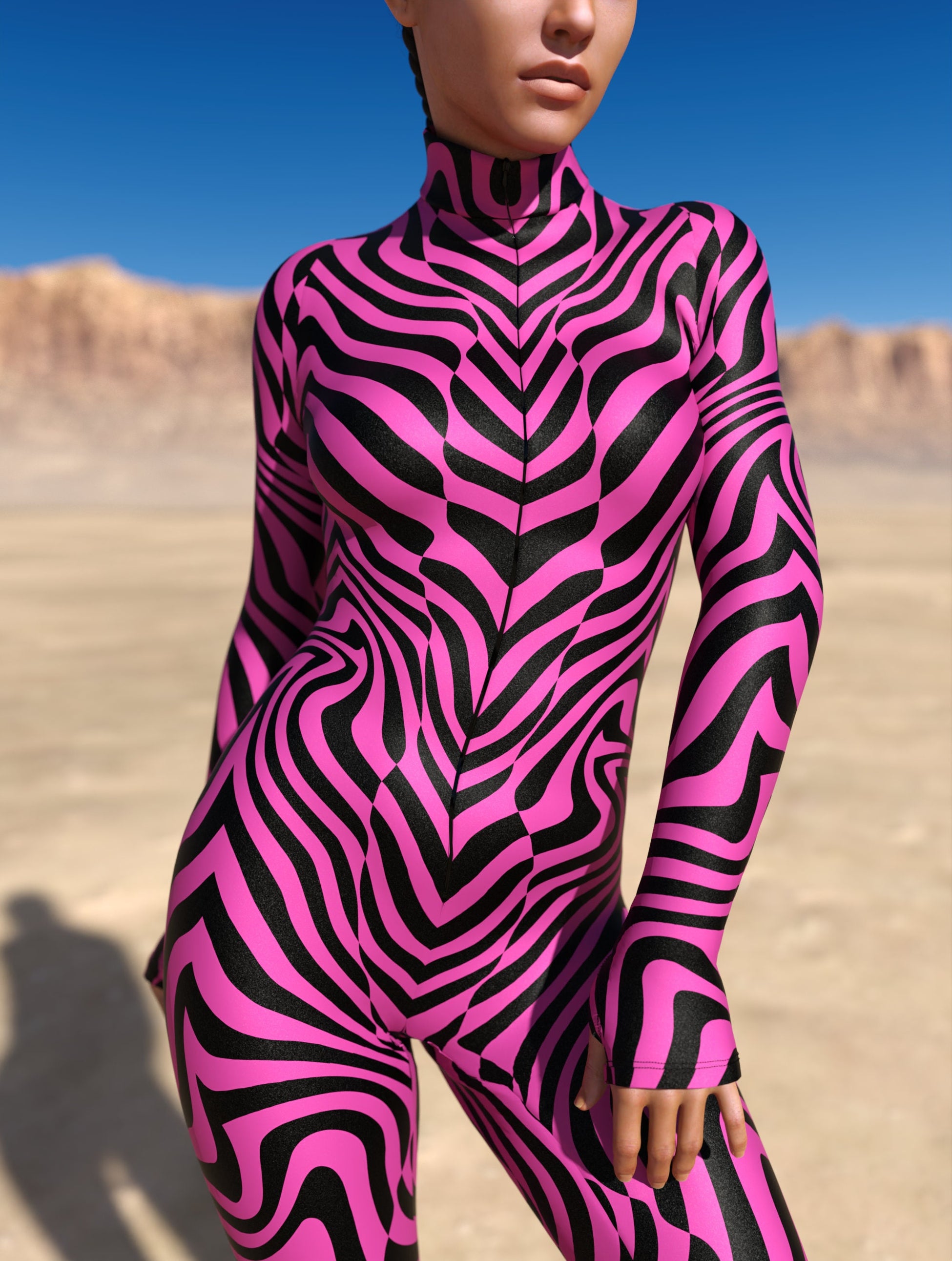 Zebrine Skin Pink Costume 1