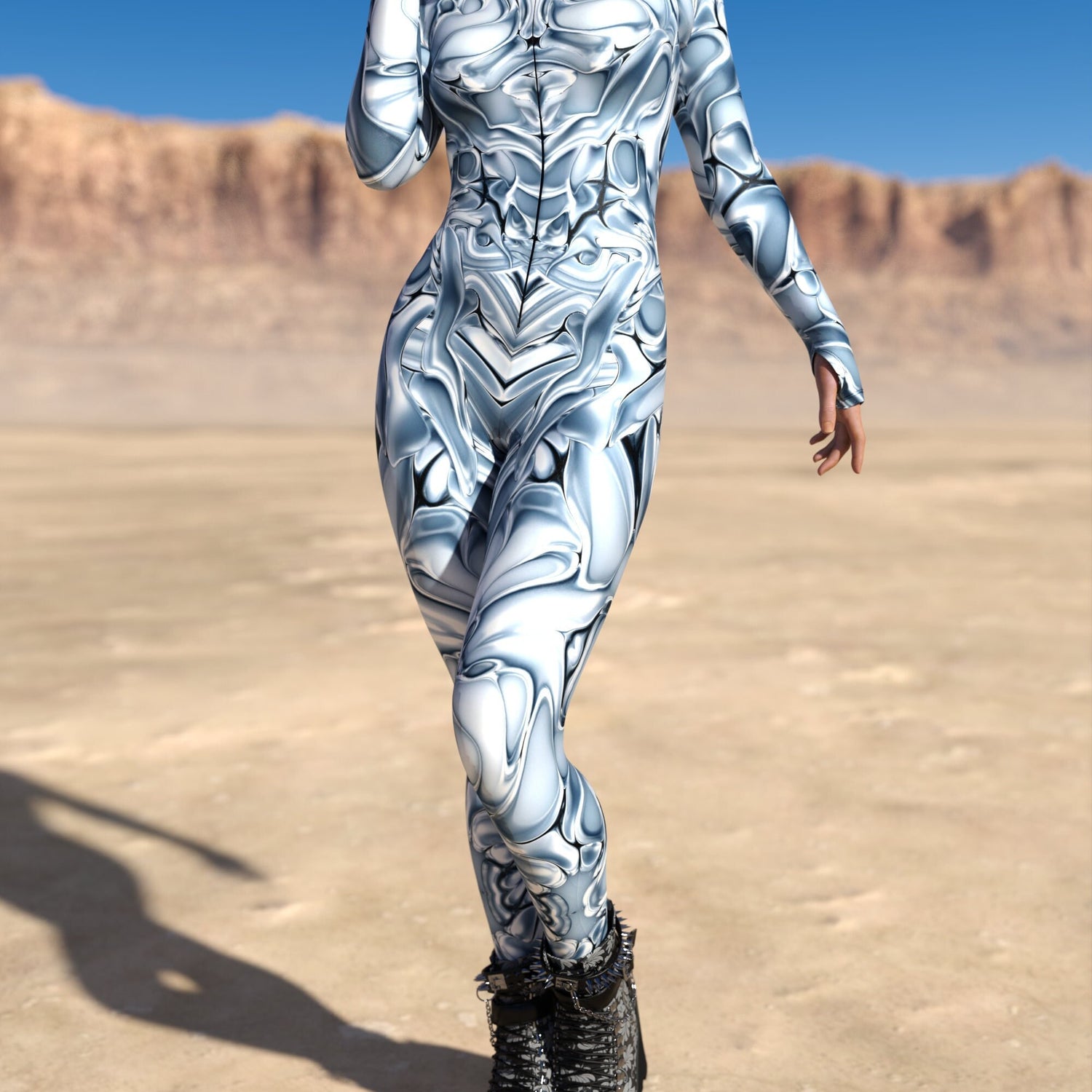 Eroded Soul Costume Silver