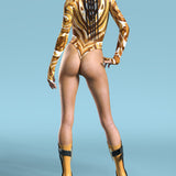 Mecha Vortex Gold Open-Heart Leotard