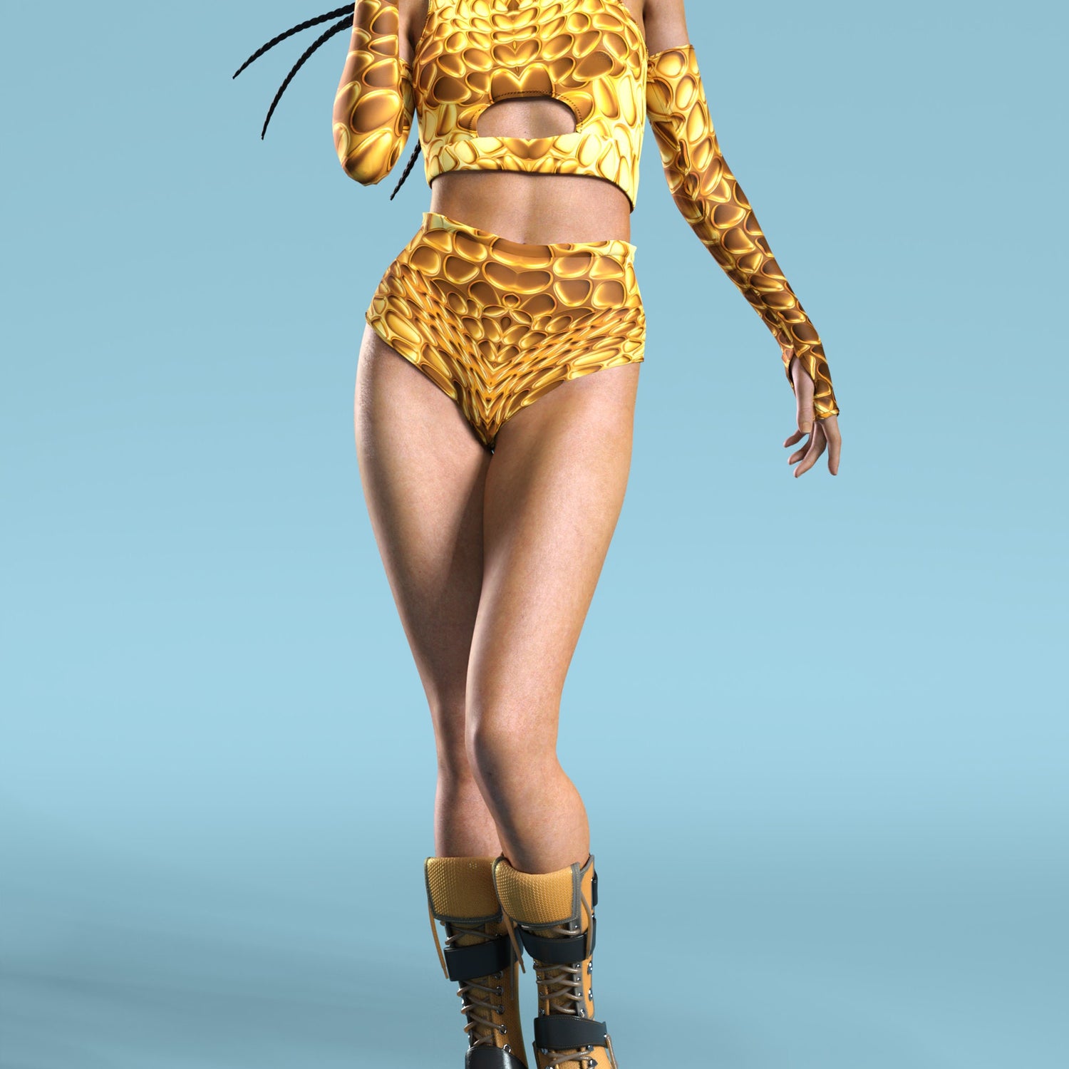 Aurum Cut HW Shorts 3
