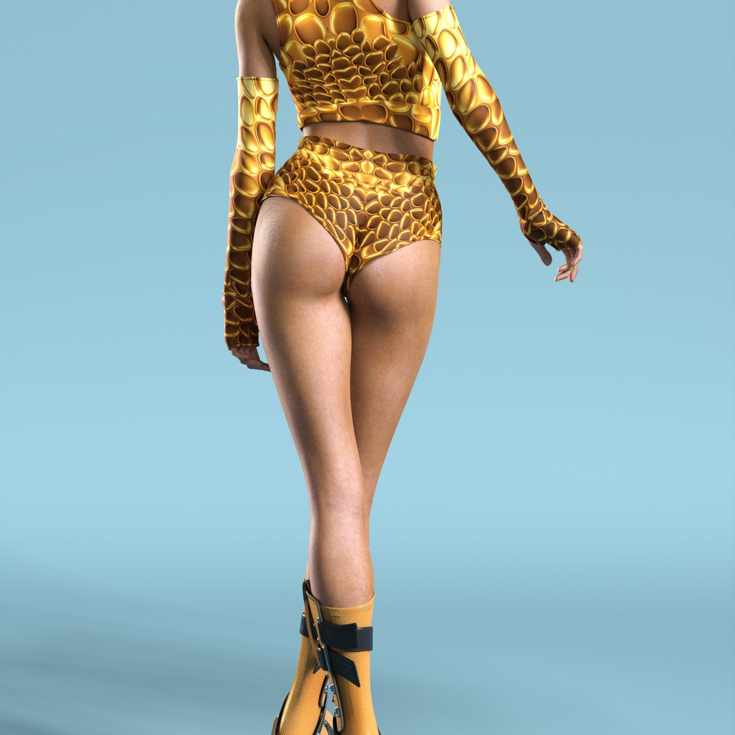 Aurum Cut HW Shorts Lycra