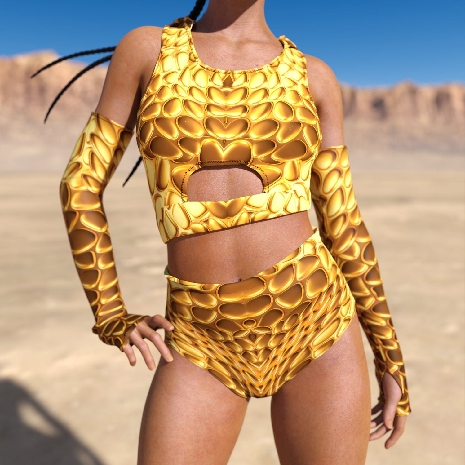 Aurum Cut HW Shorts