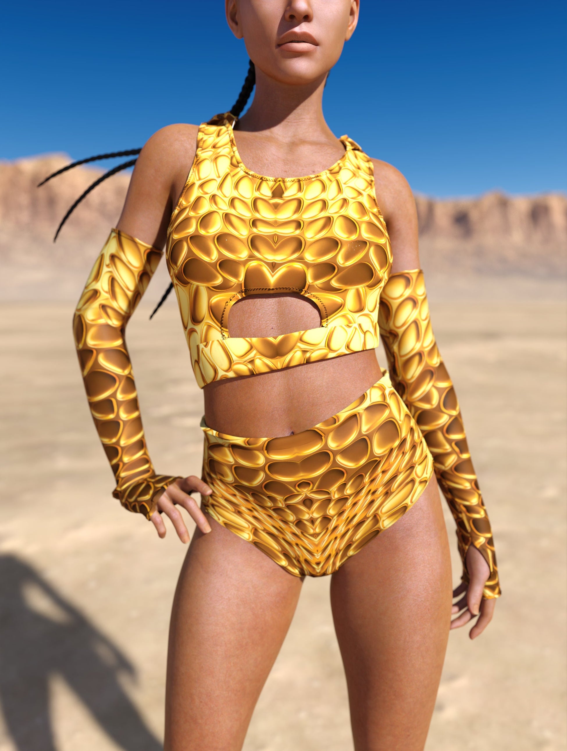 Aurum Hooded Belt Top 1