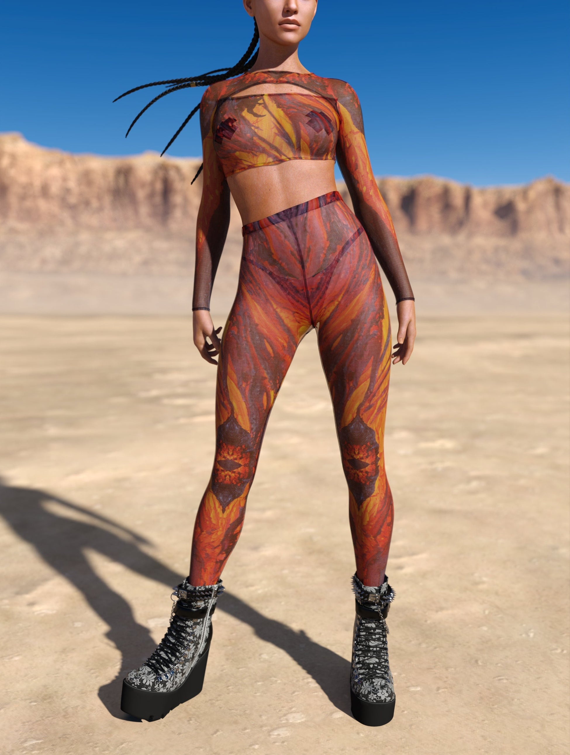Phoenix Mesh Leggings 2