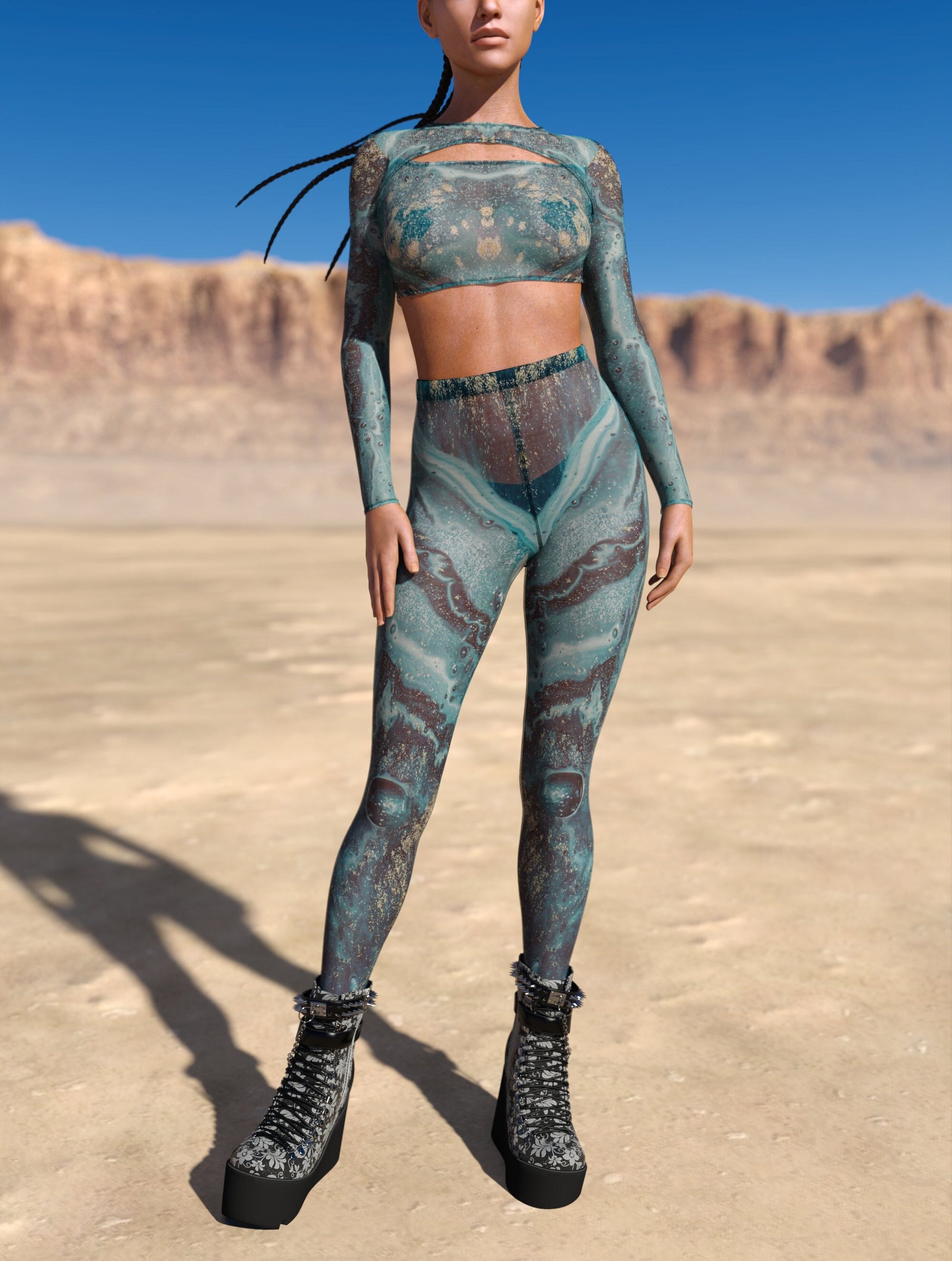 Nereida Mesh Leggings Set 2