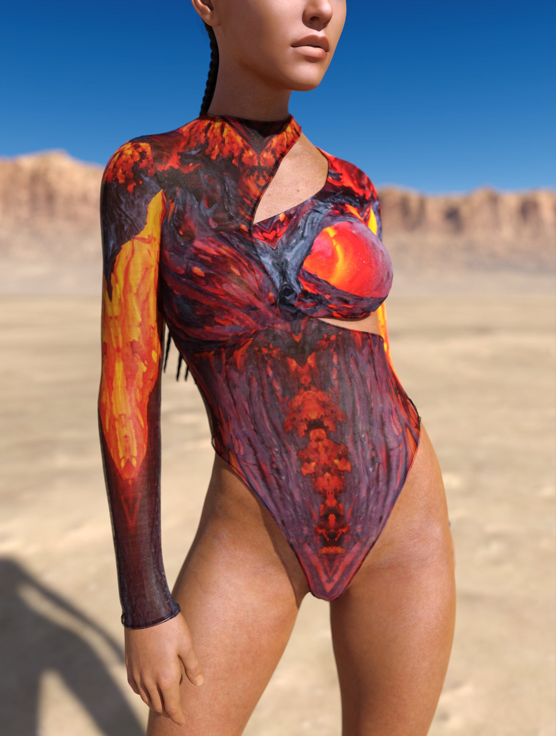 Phoenix Split Leotard 1
