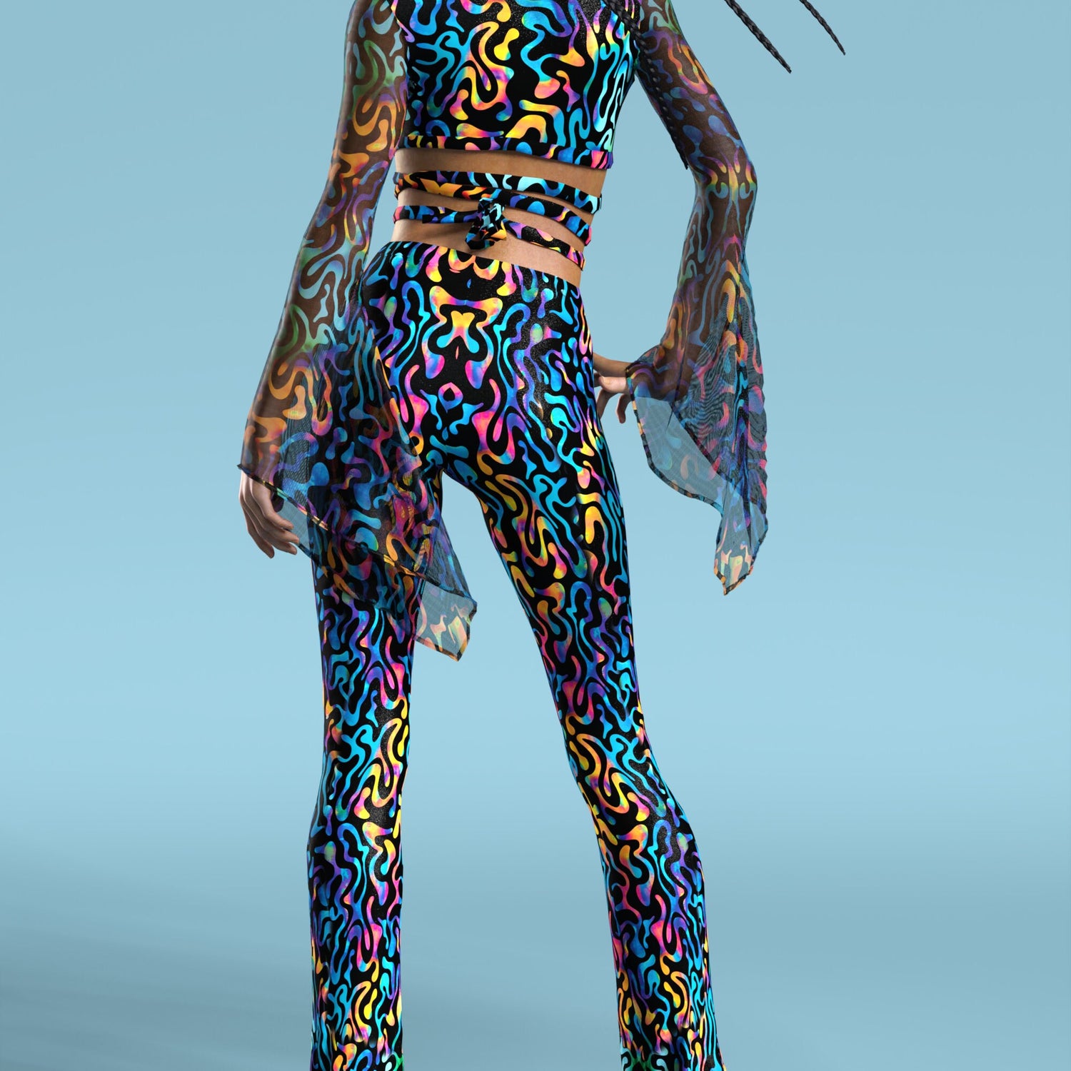 Jungle Zest Strappy Set Lycra