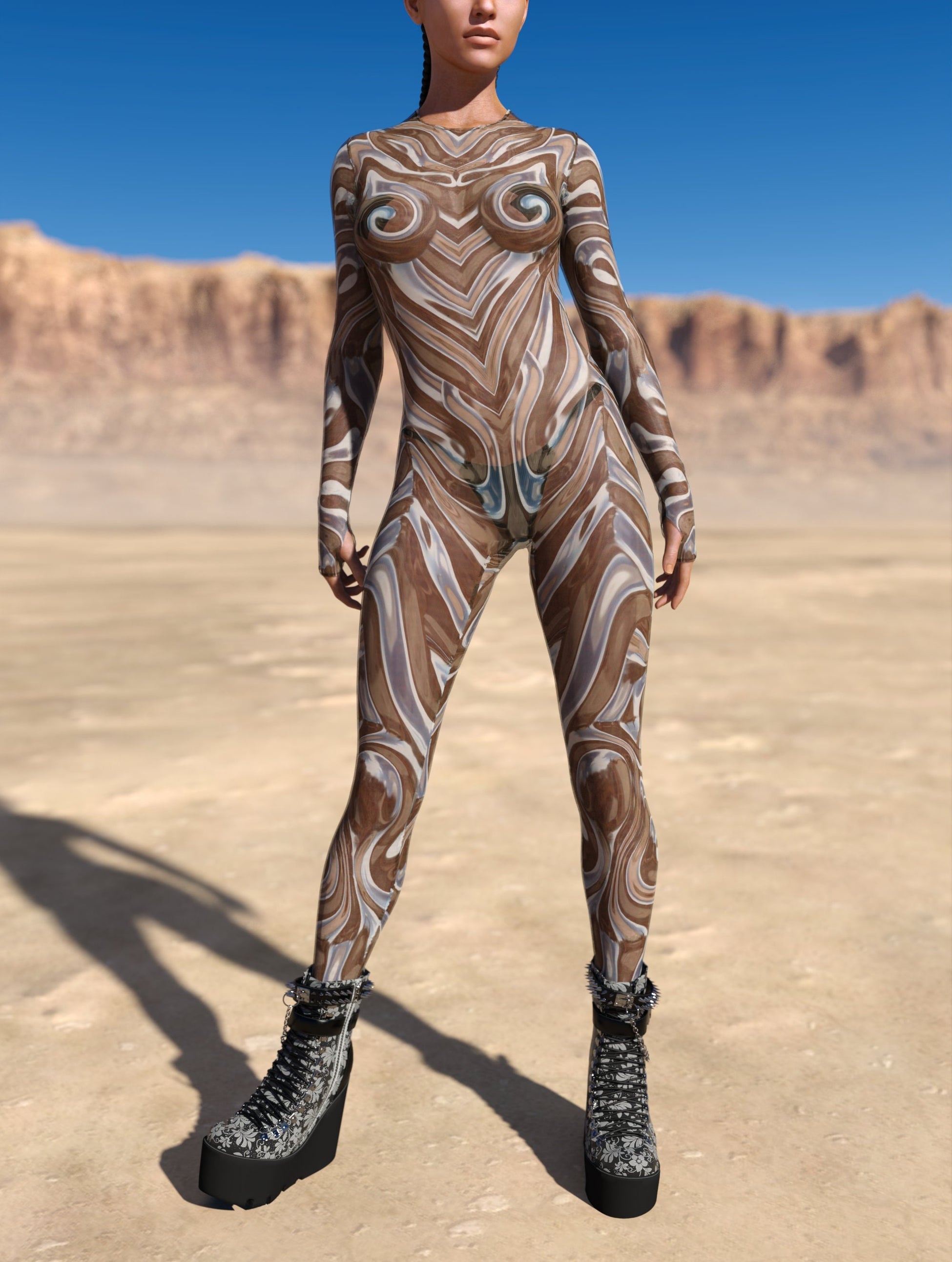 Mecha Vortex Mesh Costume 2