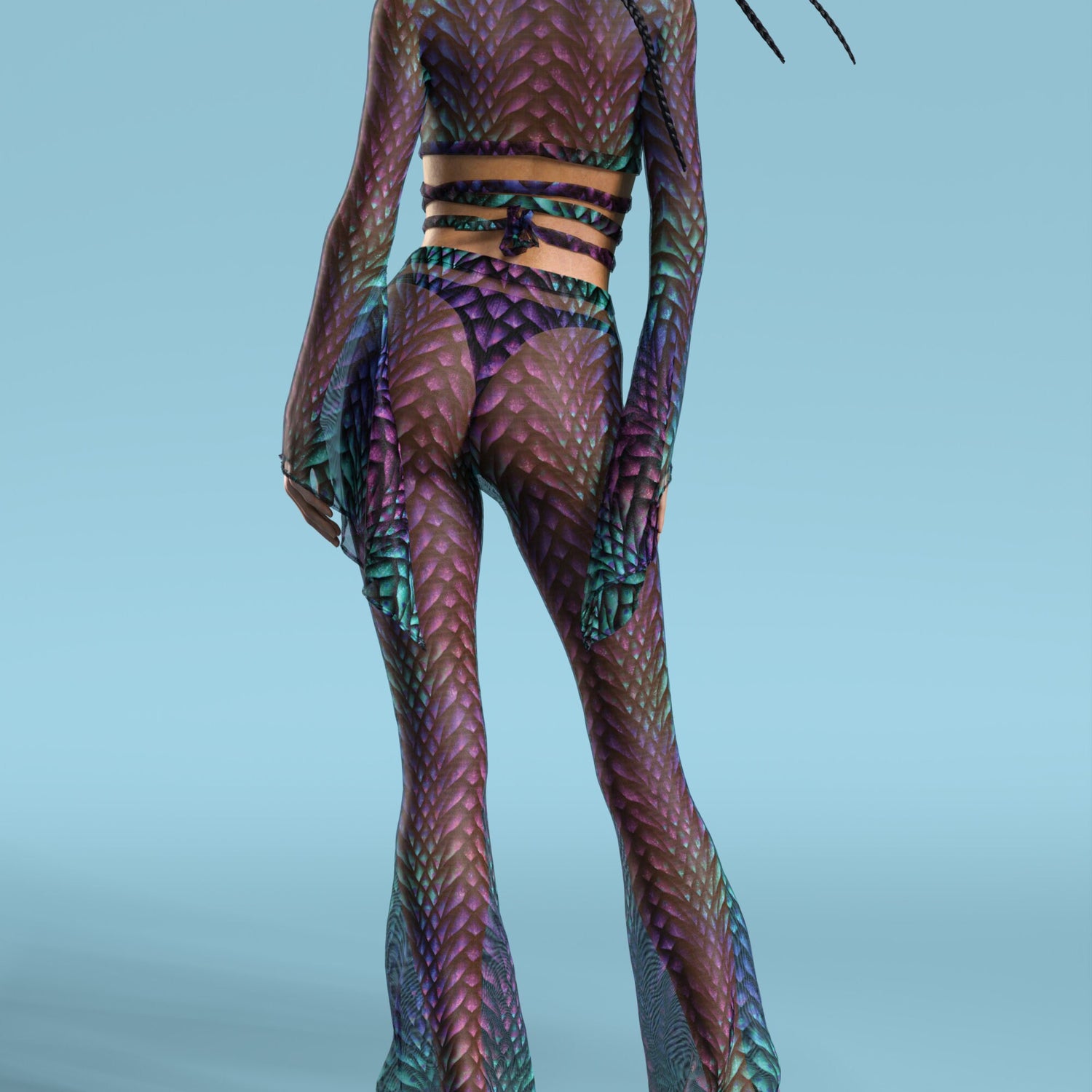 Gorgona Mesh Strappy Top Mesh