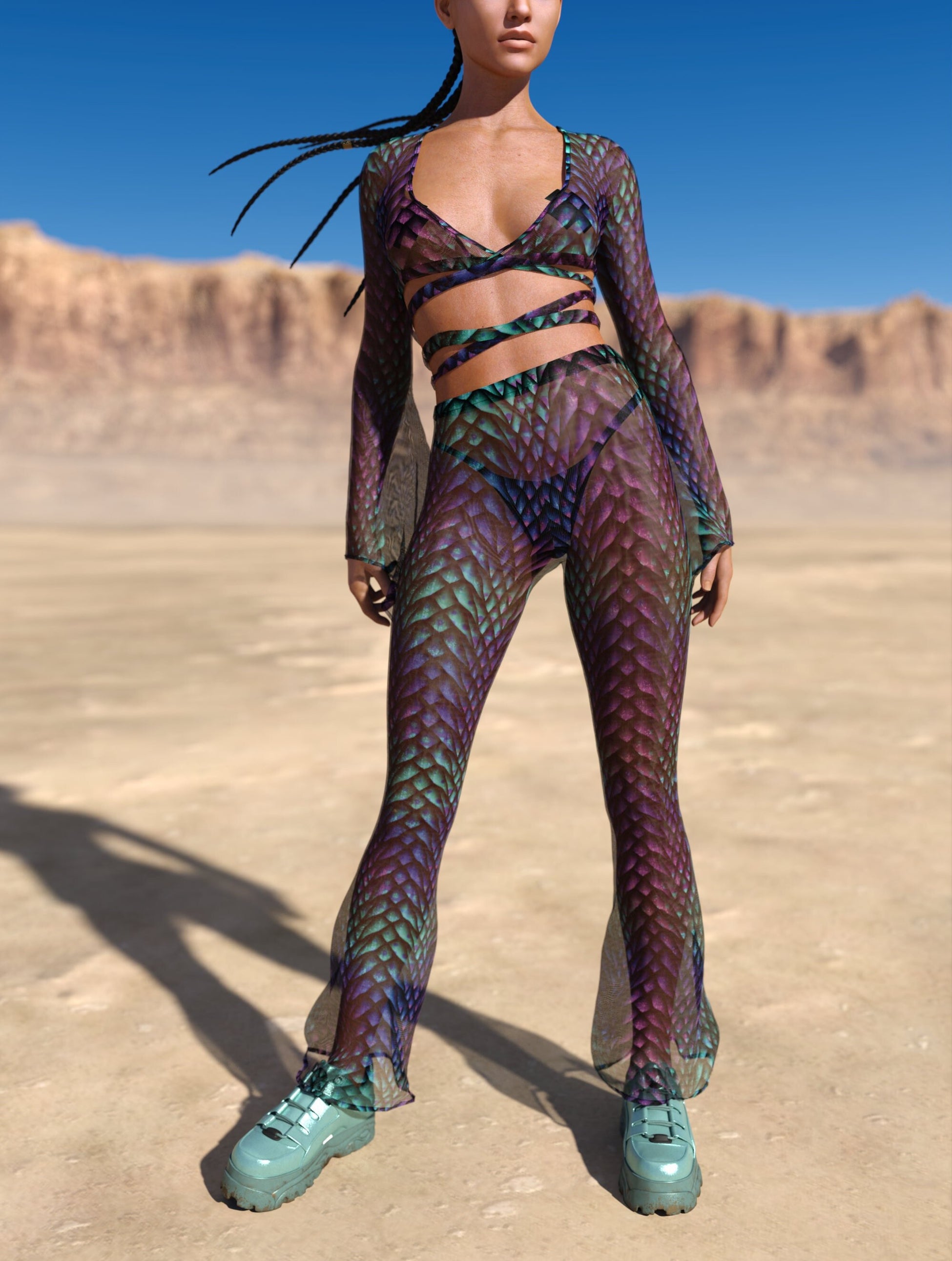 Gorgona Mesh Strappy Top 2