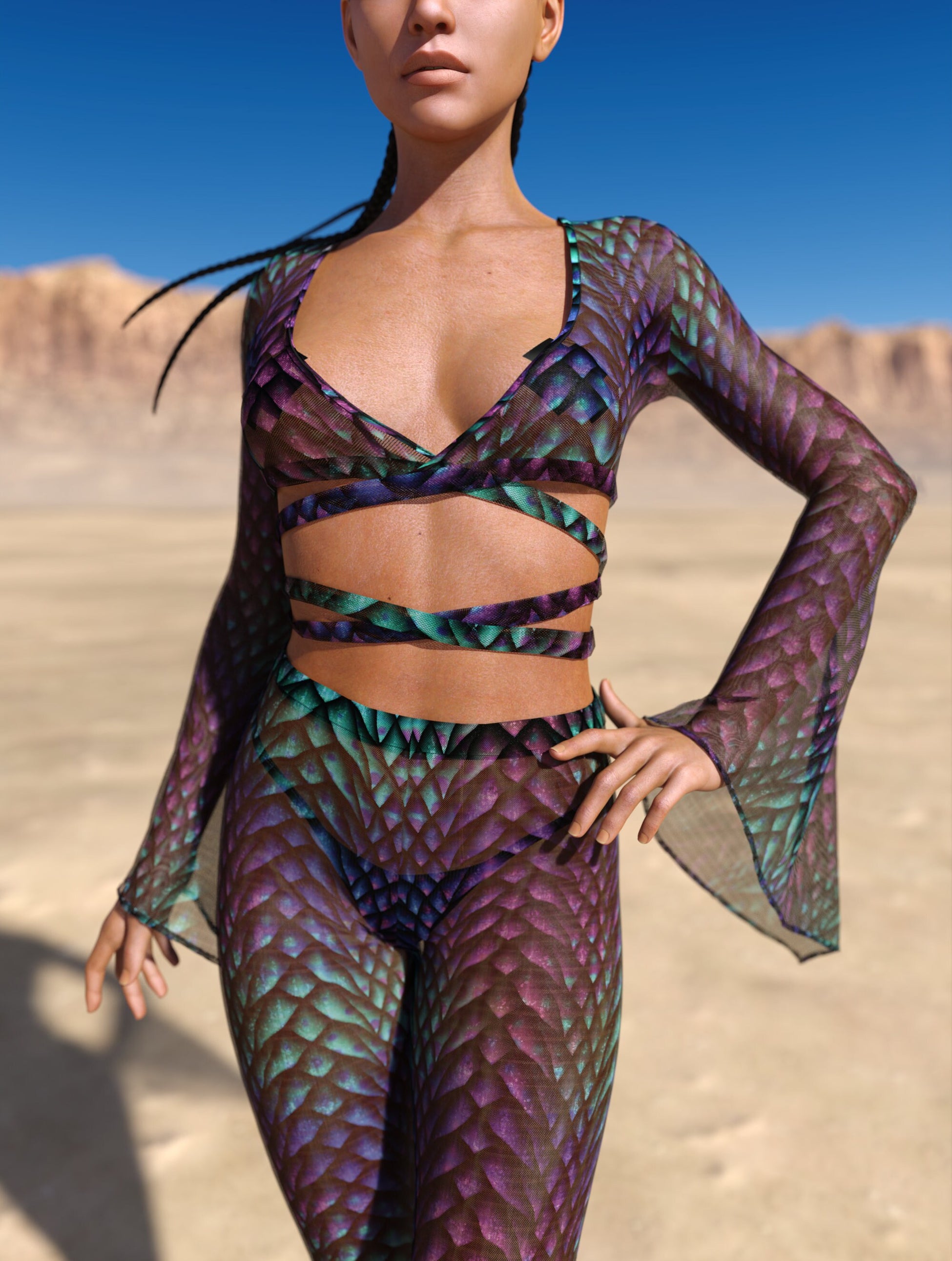 Gorgona Mesh Strappy Set 1