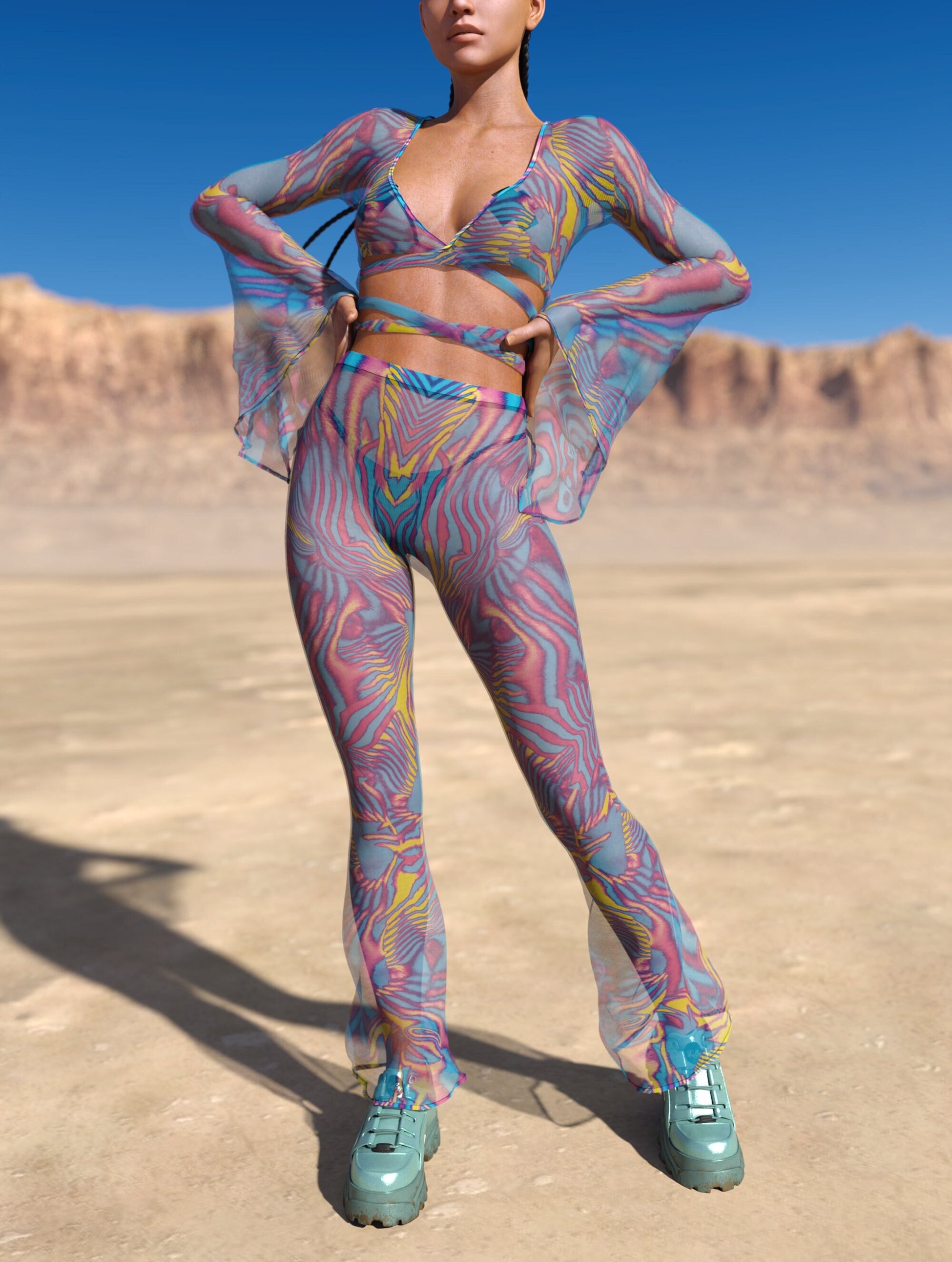 Tempest Mesh Strappy Set 2