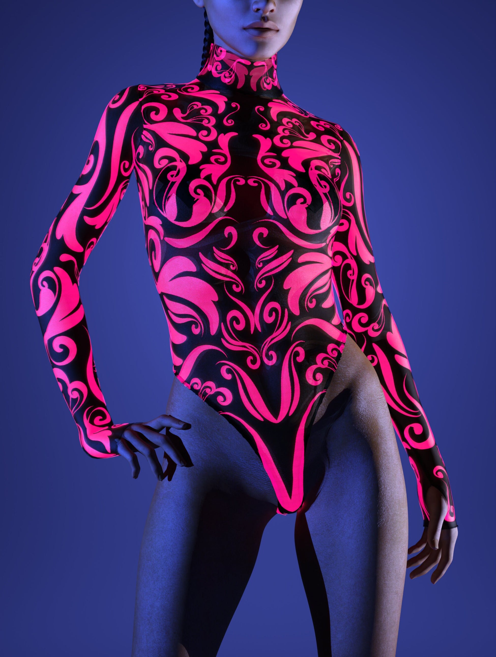 Eos Mesh Back Zip Leotard 1