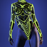 Fury Node Mesh Back Zip Leotard