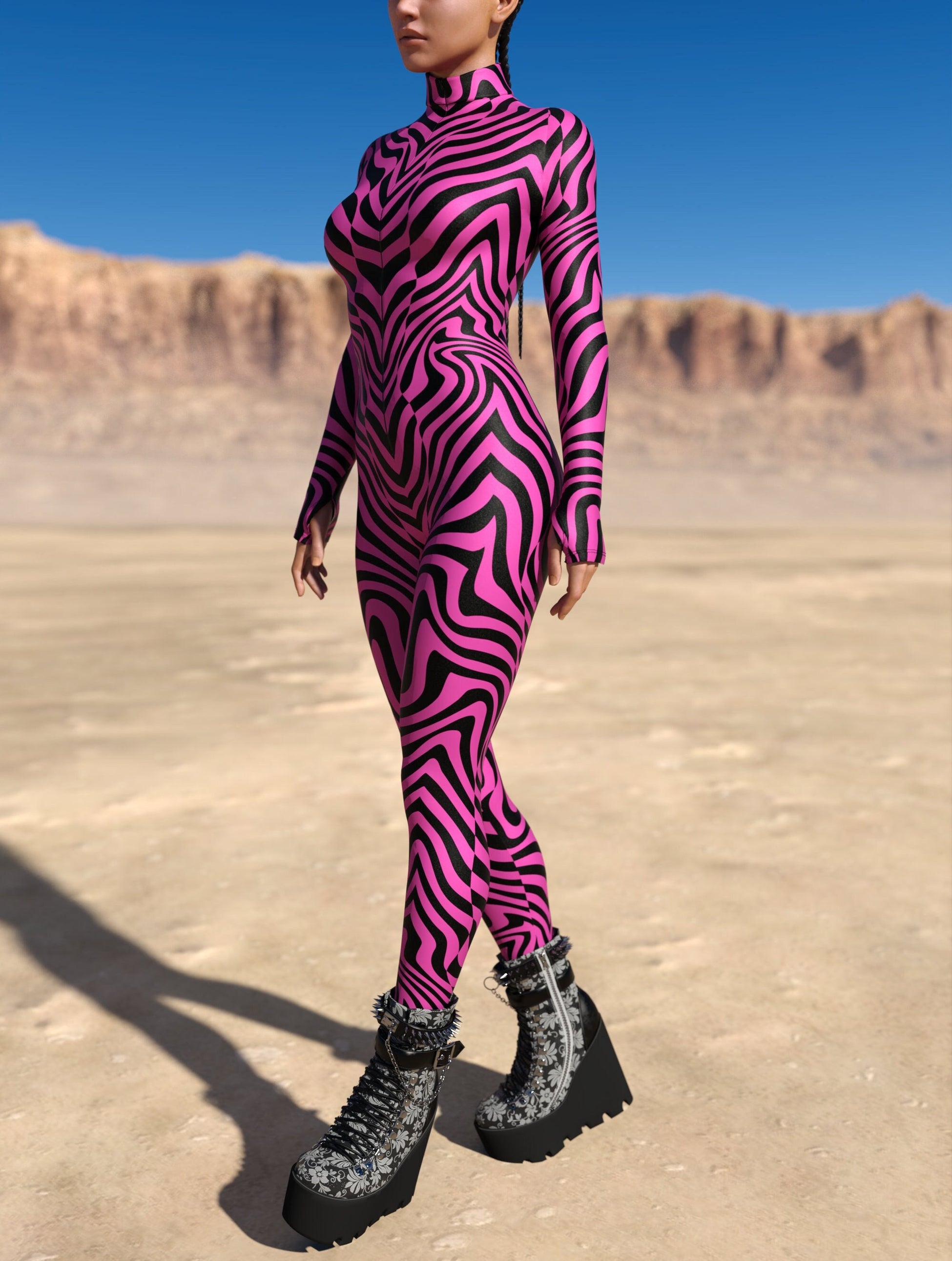 Zebrine Skin Pink Costume 2