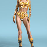 Mecha Vortex Gold Mesh Wings
