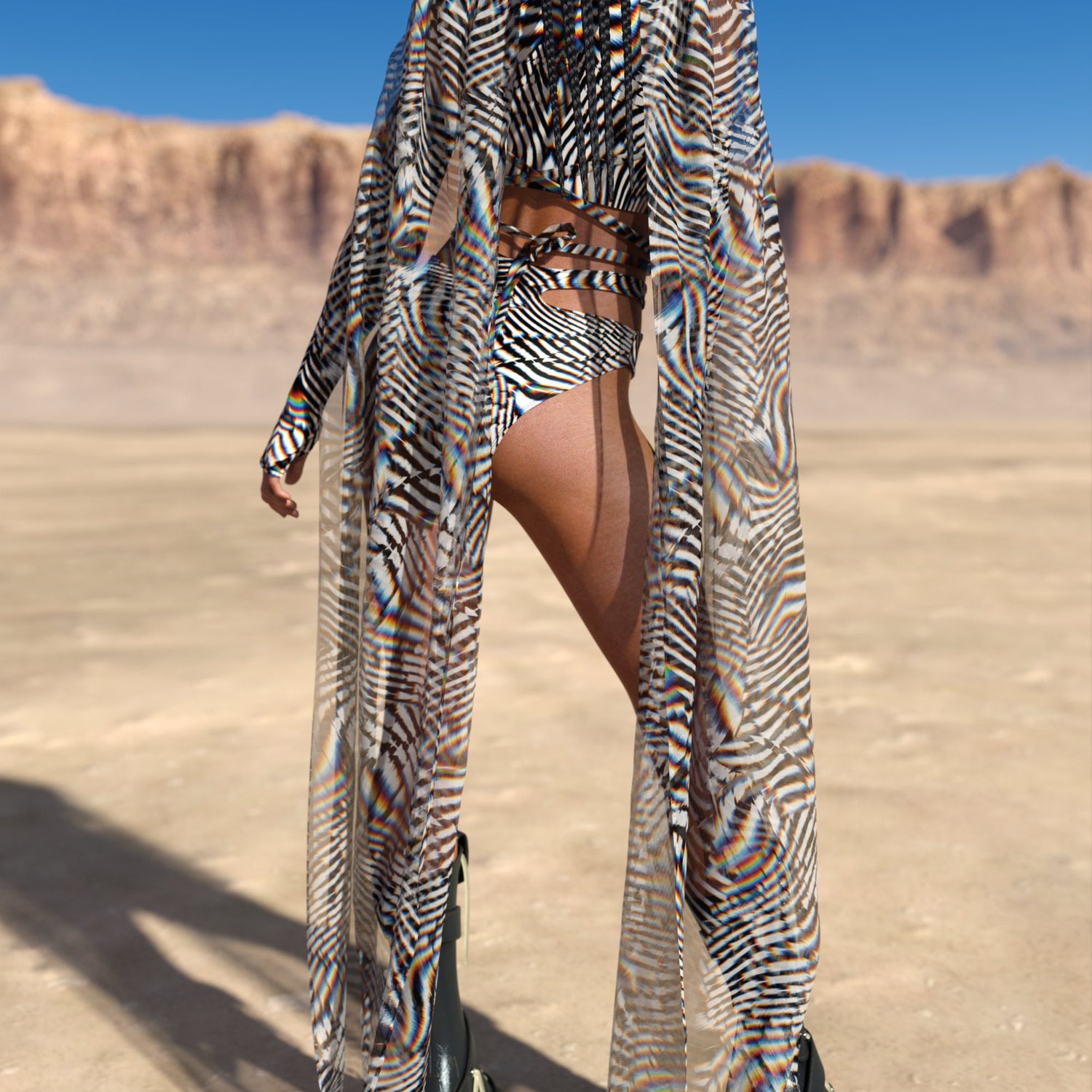 Verdana Trip Cutout Rave Top 3