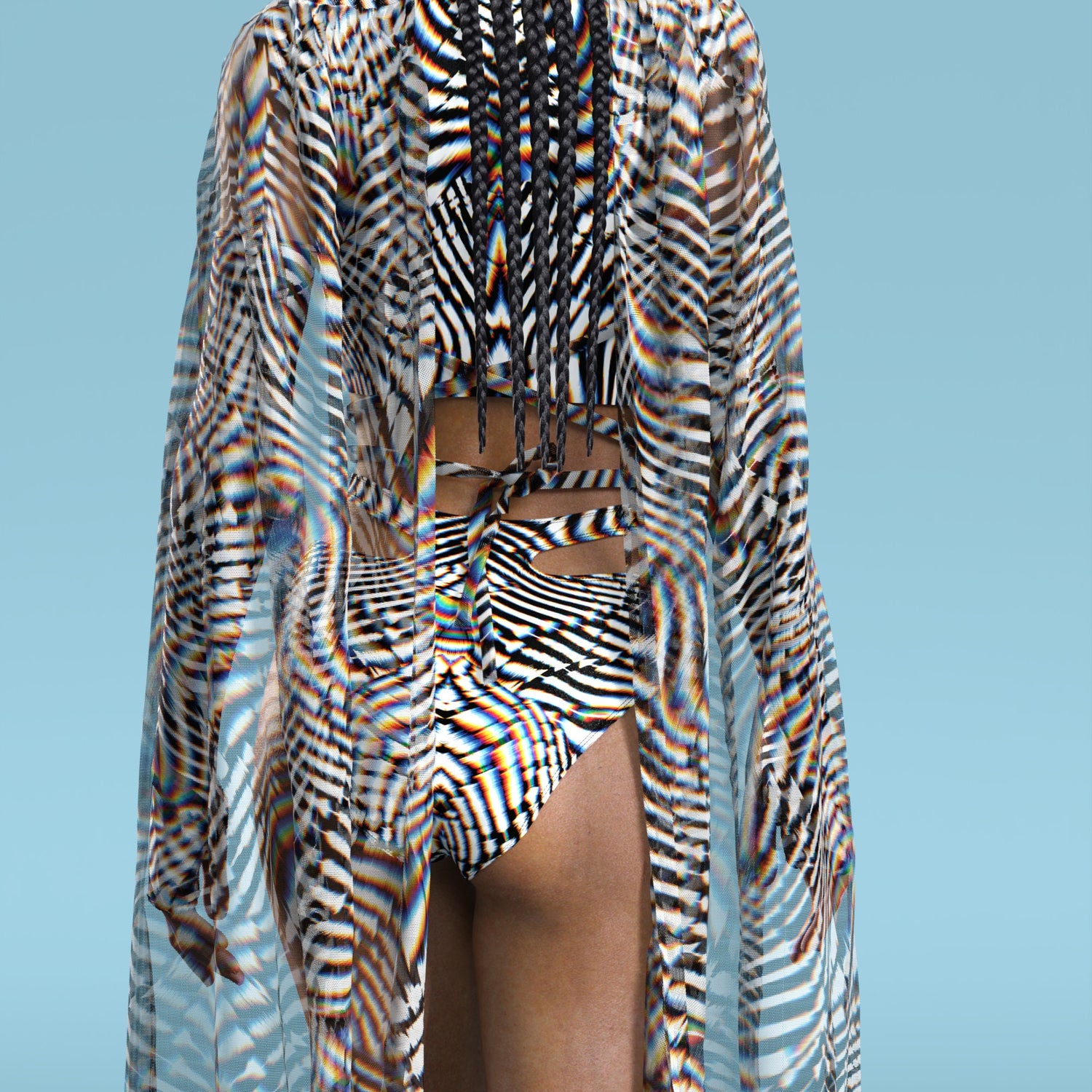 Verdana Trip Cutout Rave Top 7