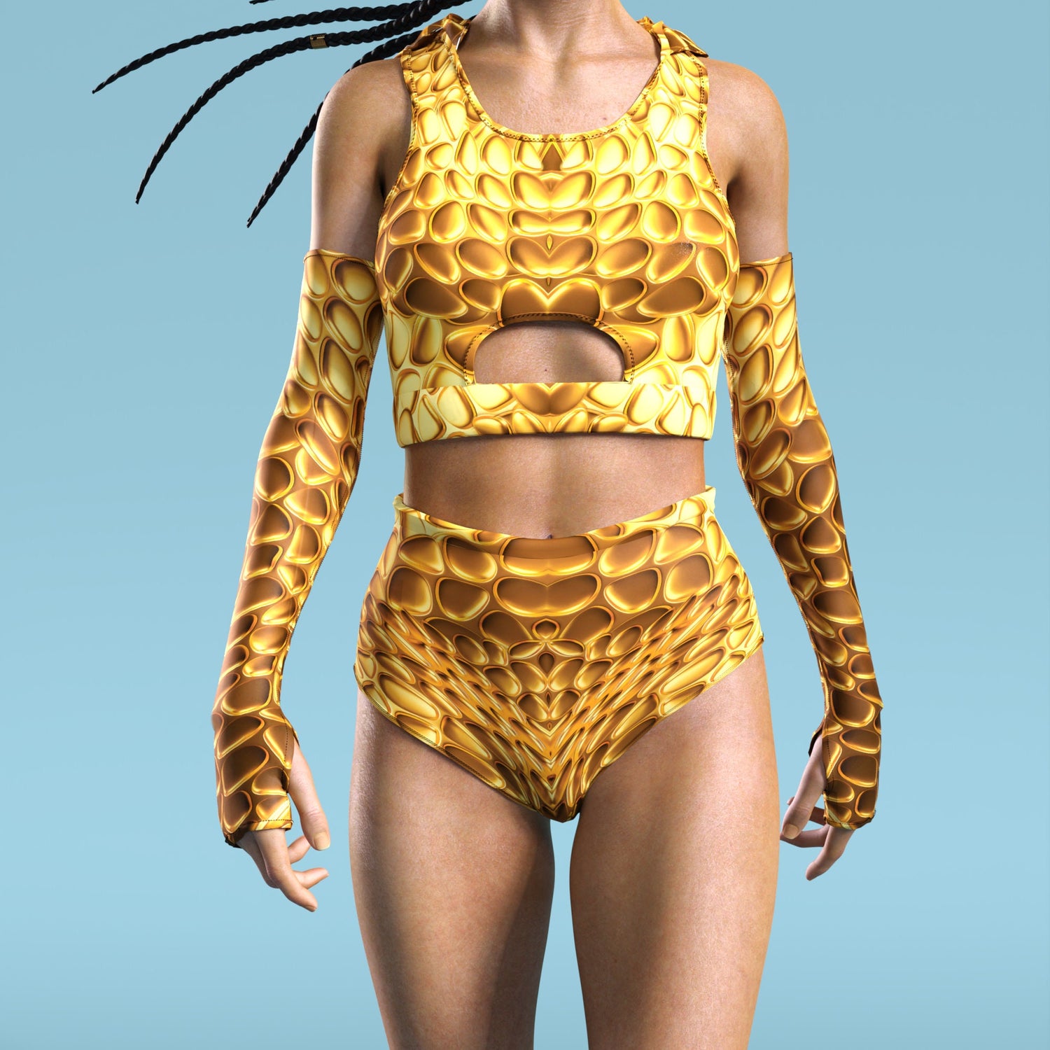Women Aurum Cut HW Shorts