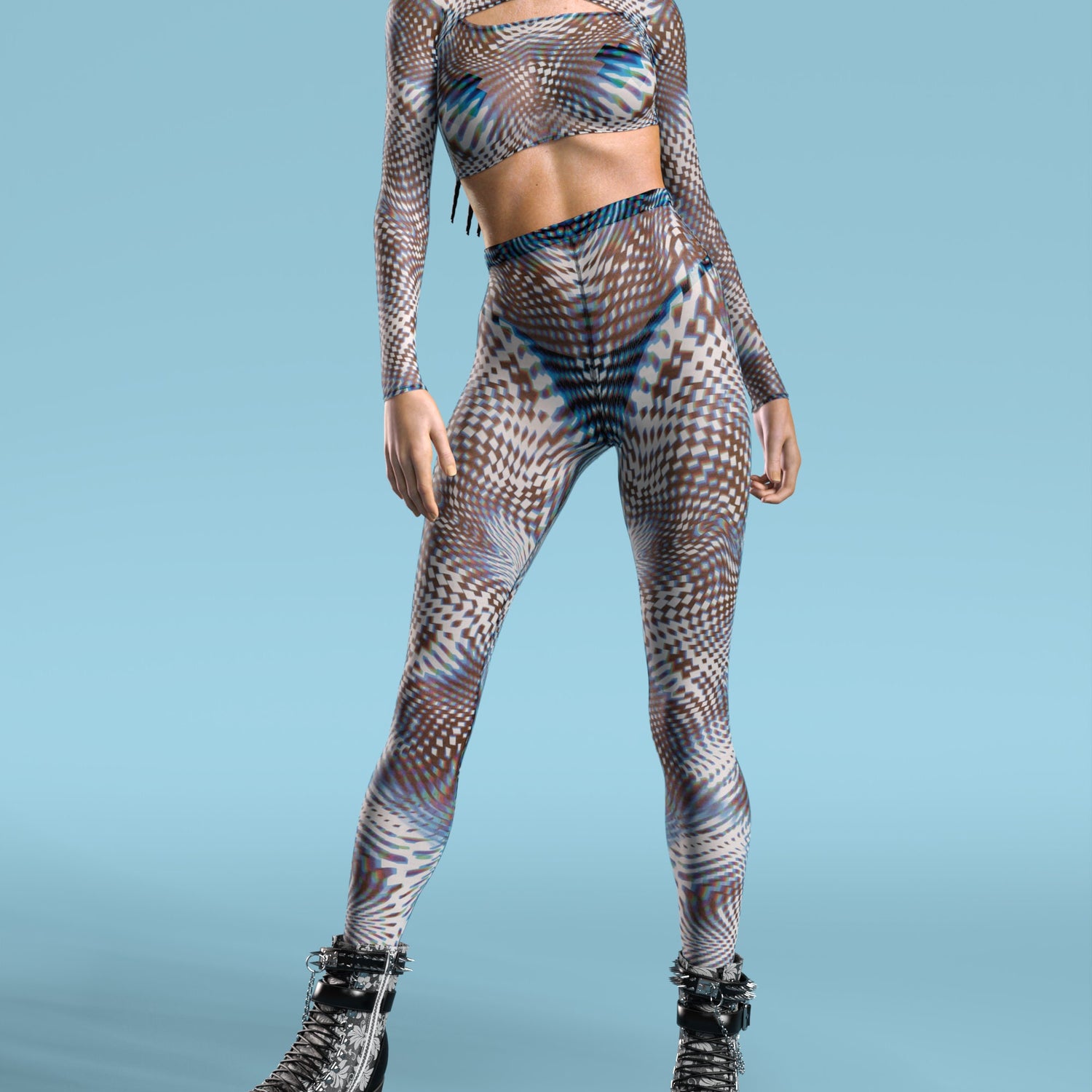 Pimped Mesh Leggings Set Club