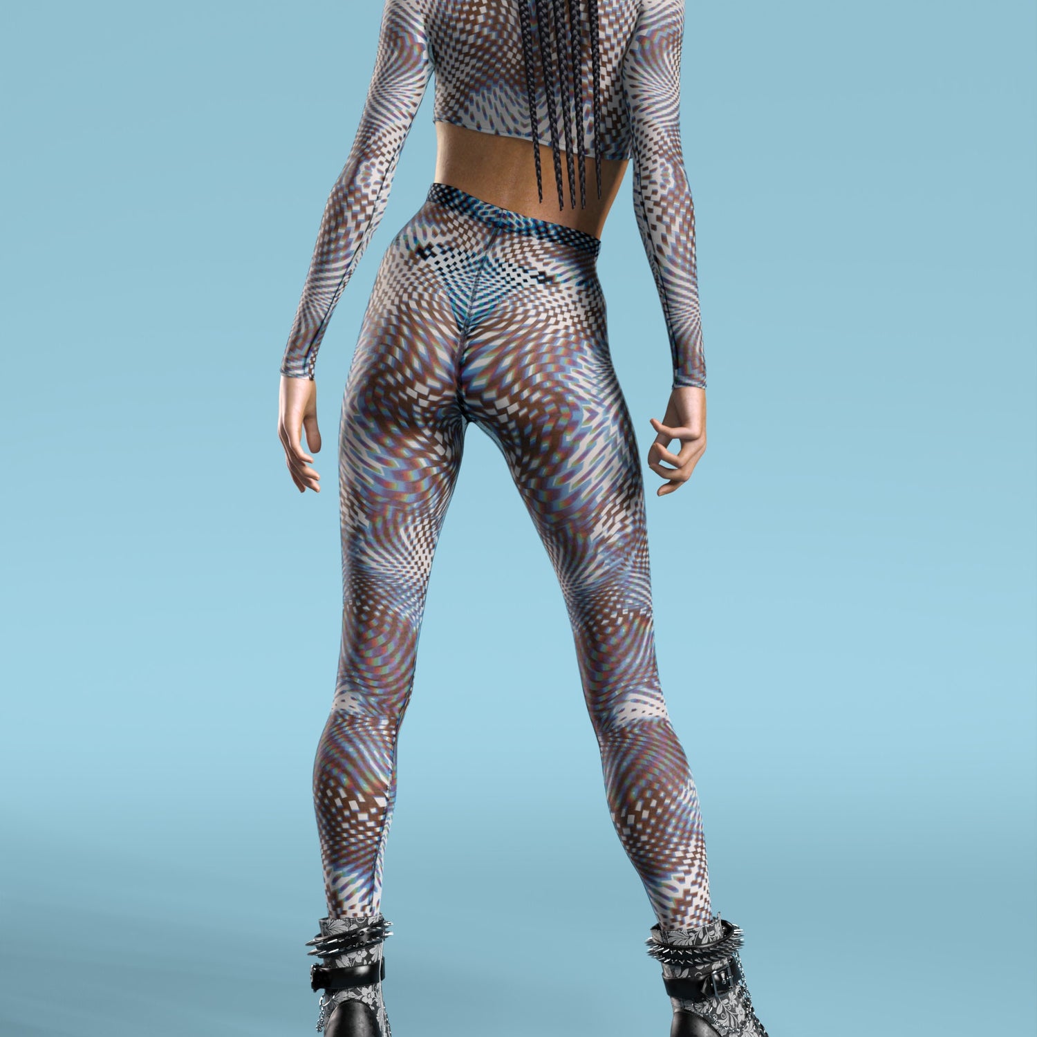 Pimped Mesh Leggings Set Mesh