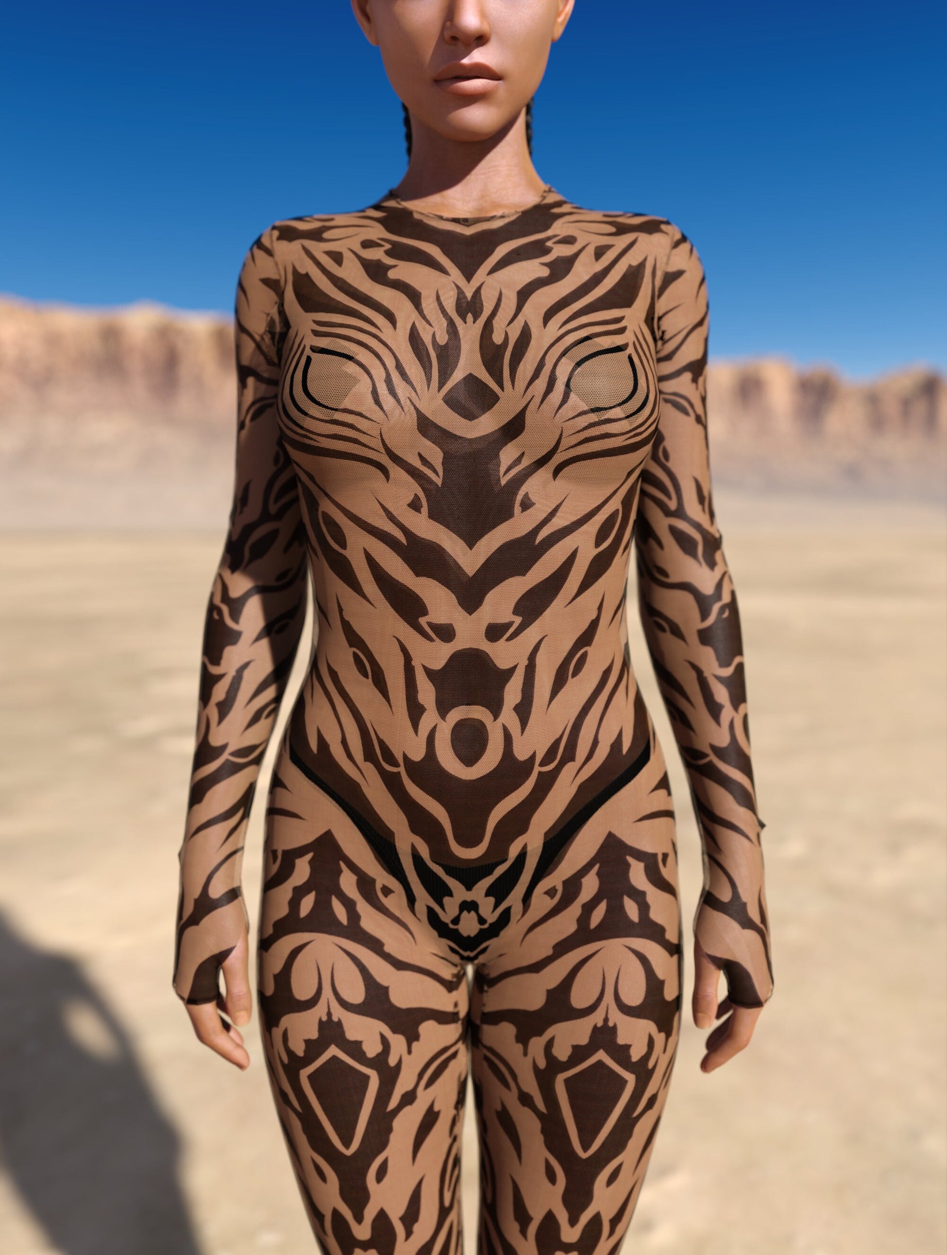 Ysax Nude Mesh Costume 1