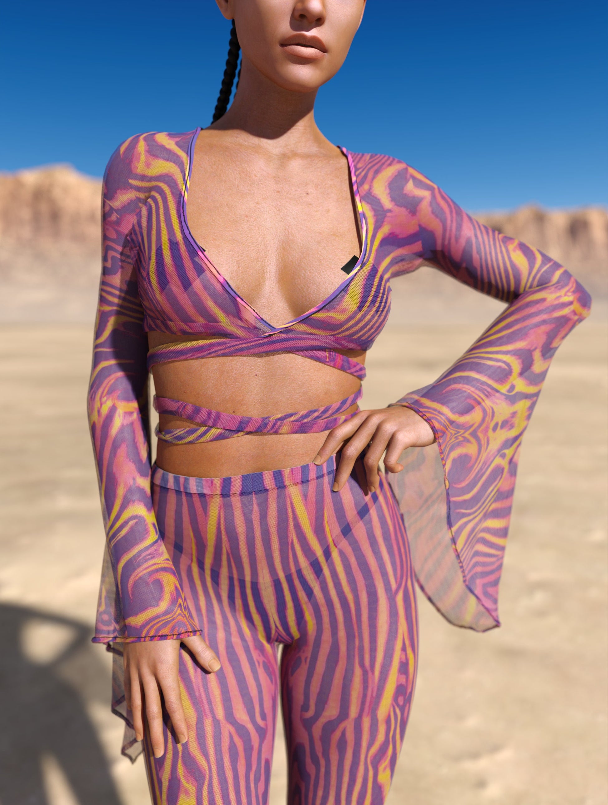 Amant Mesh Strappy Top 1