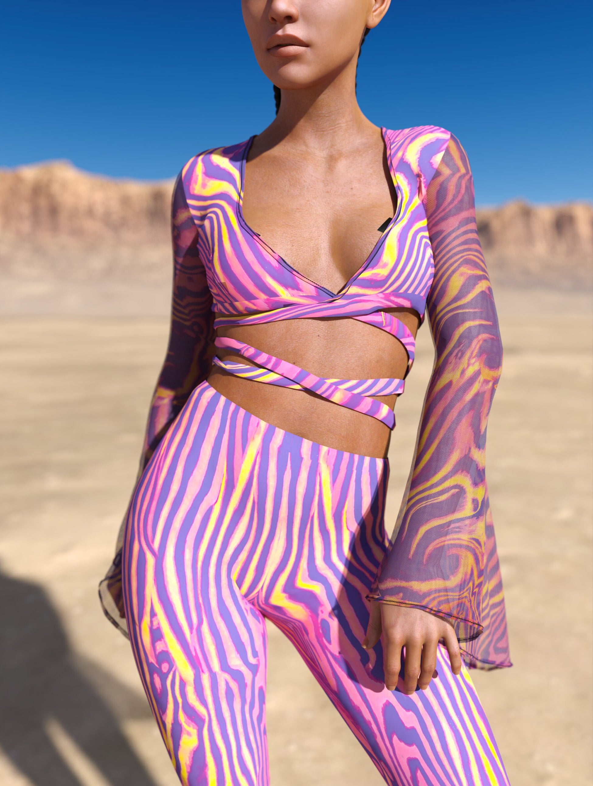 Amant Bell Sleeve Strappy Top 1