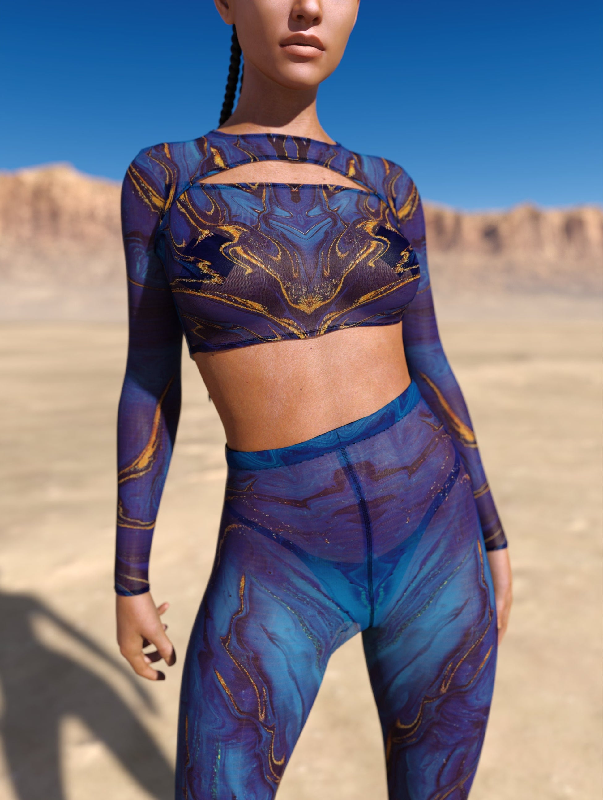 Rogue Mesh Leggings Set 1