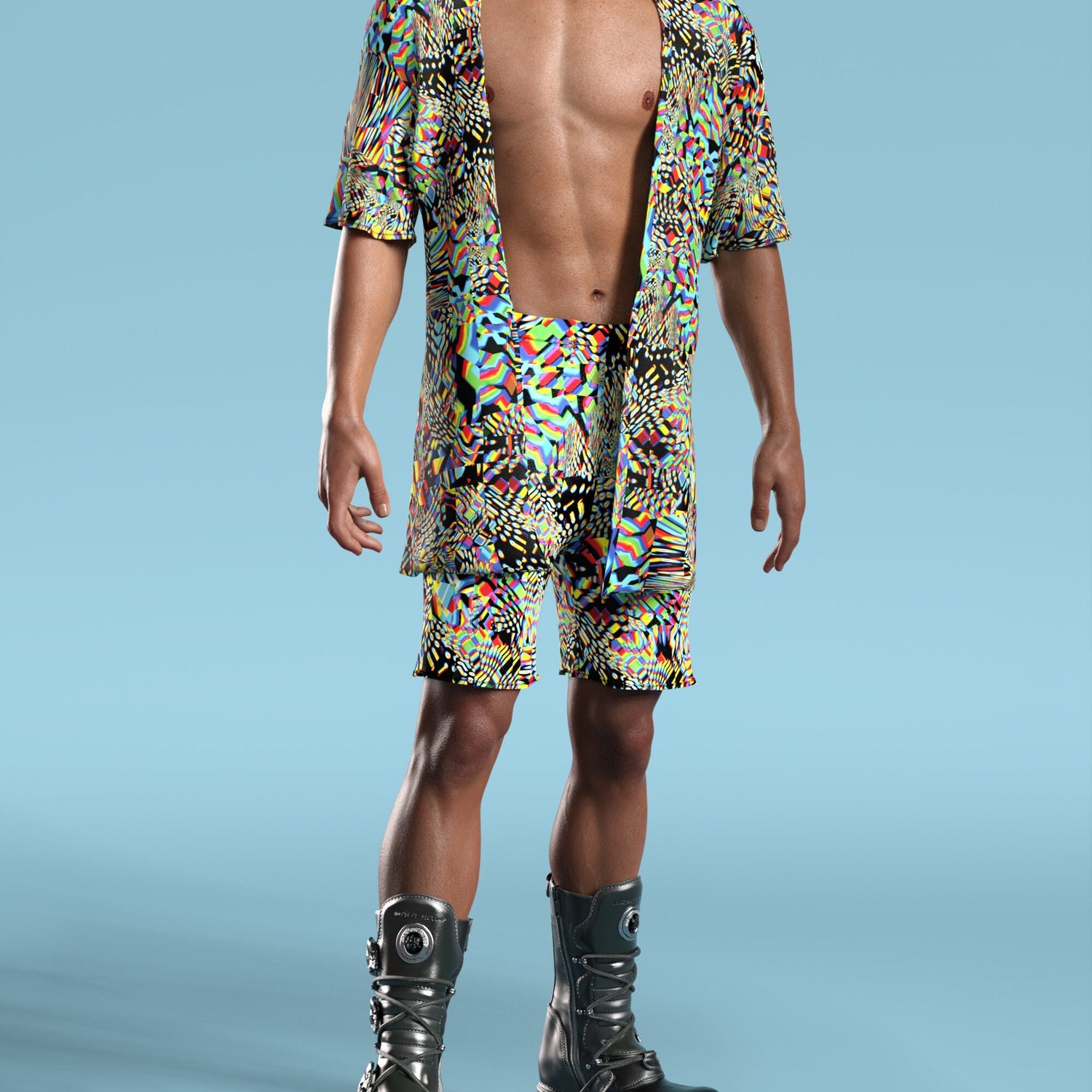 Warped Male Rave Shorts 3