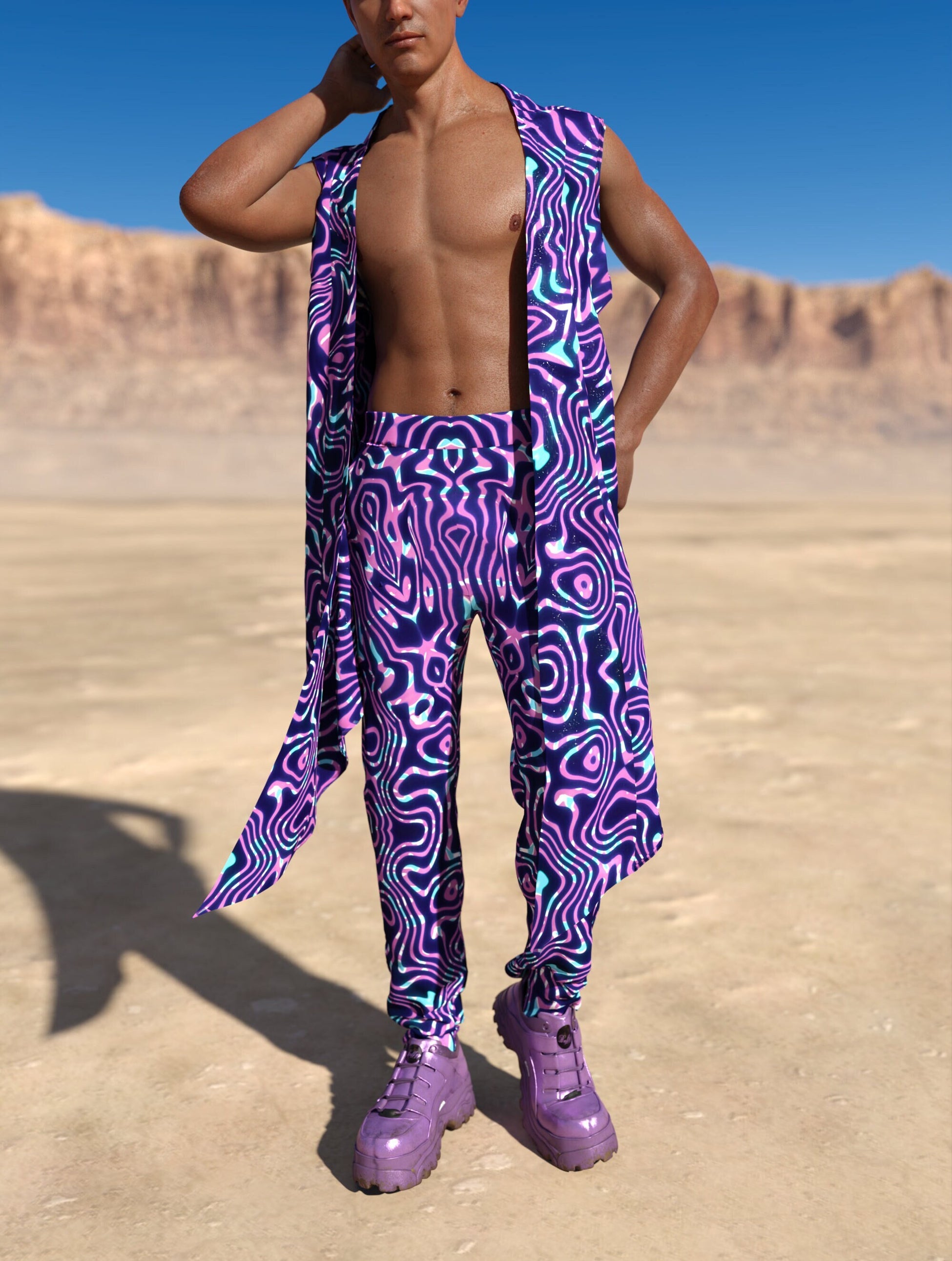 Celestial Liquid Male Vest Set 2