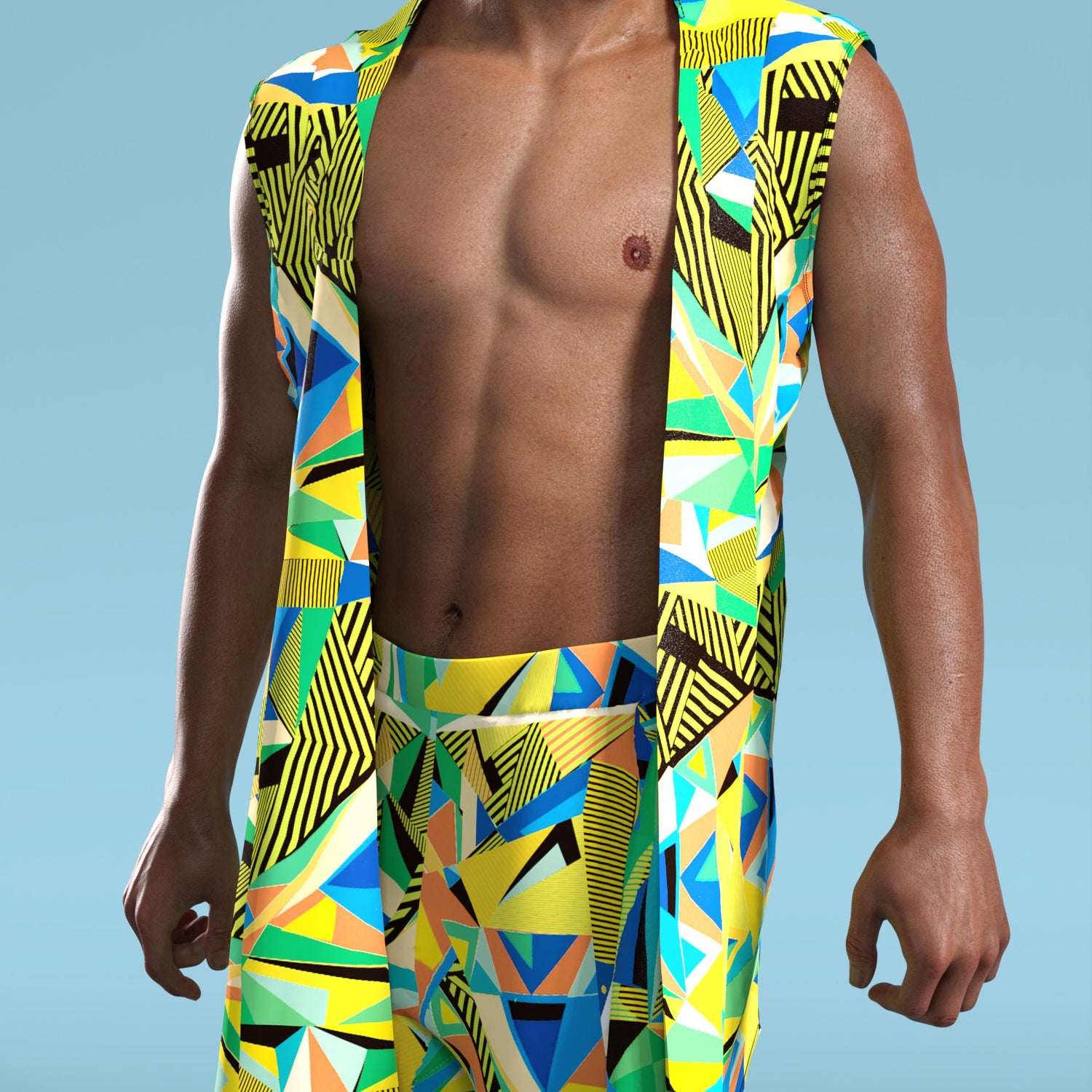 Men Jade Behemoth Male Vest Set