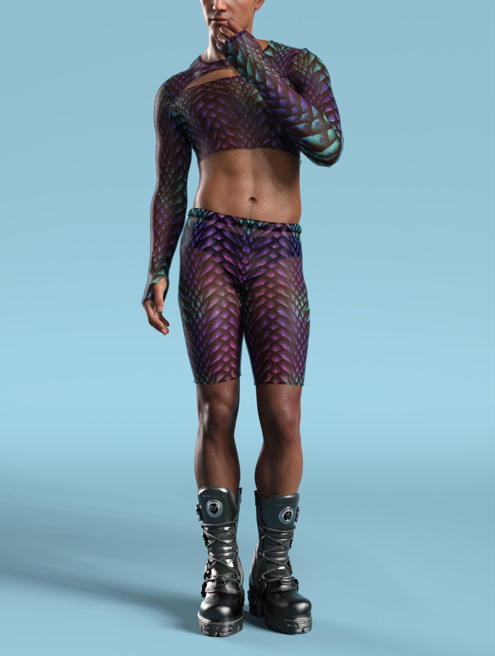 Gorgona Male Mesh Wings Mesh