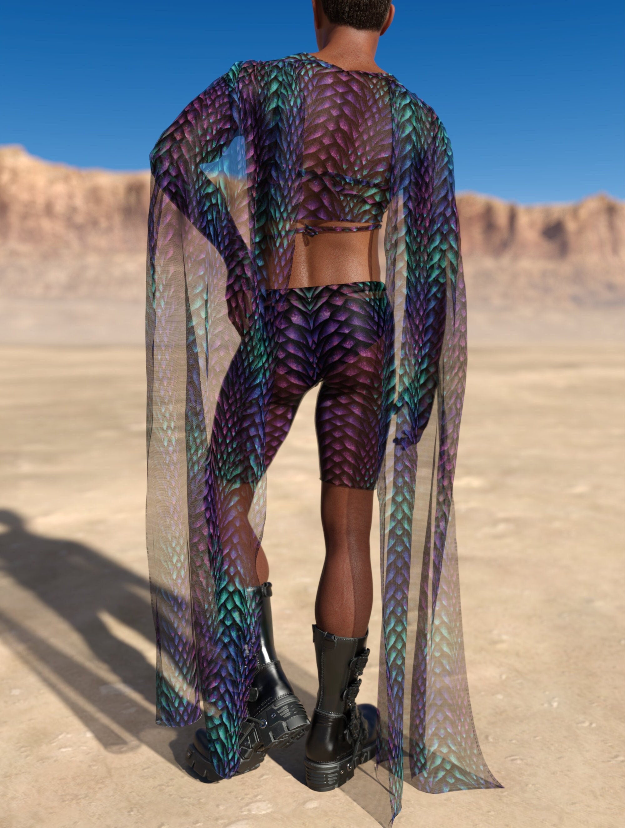 Gorgona Male Mesh Wings