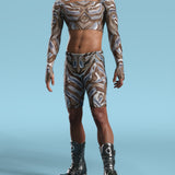 Mecha Vortex Mesh Male Biker Shorts