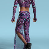 Celestial Liquid Mesh Male Split Pants