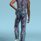 Painted Joy Mesh Male Split Pants