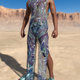 Painted Joy Mesh Male Split Pants