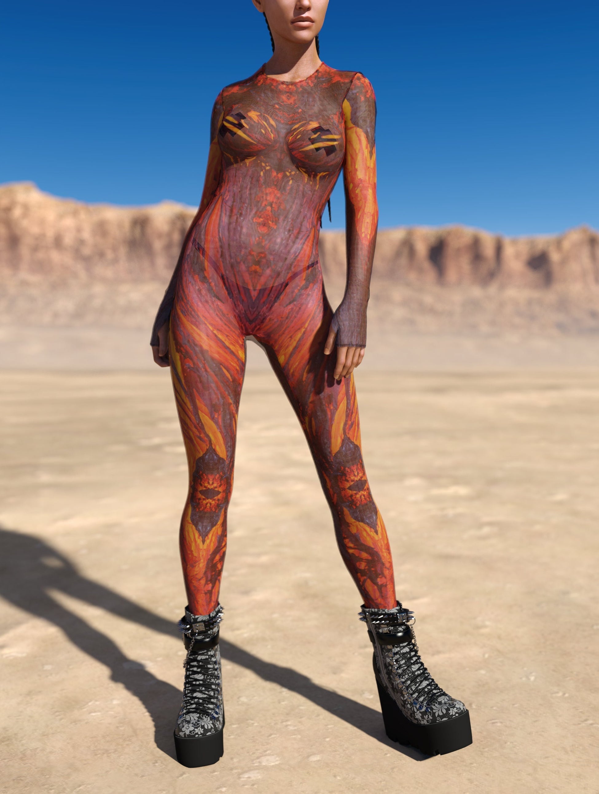 Phoenix Mesh Costume 2