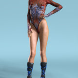 Hypnos Mesh Back Zip Leotard