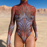 Hypnos Mesh Back Zip Leotard
