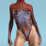 Hypnos Mesh Back Zip Leotard
