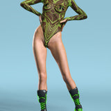 Fury Node Mesh Back Zip Leotard