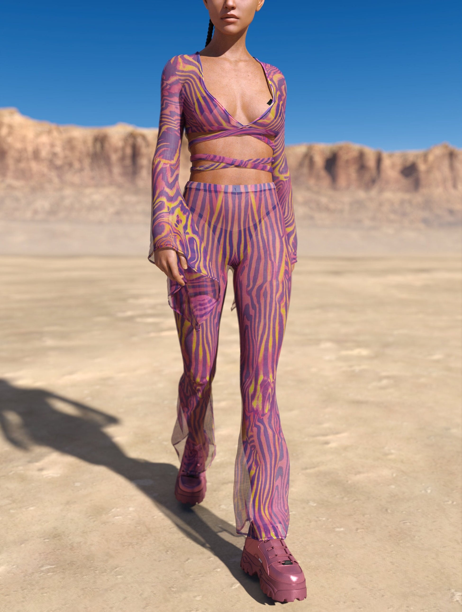 Amant Mesh Strappy Top 2