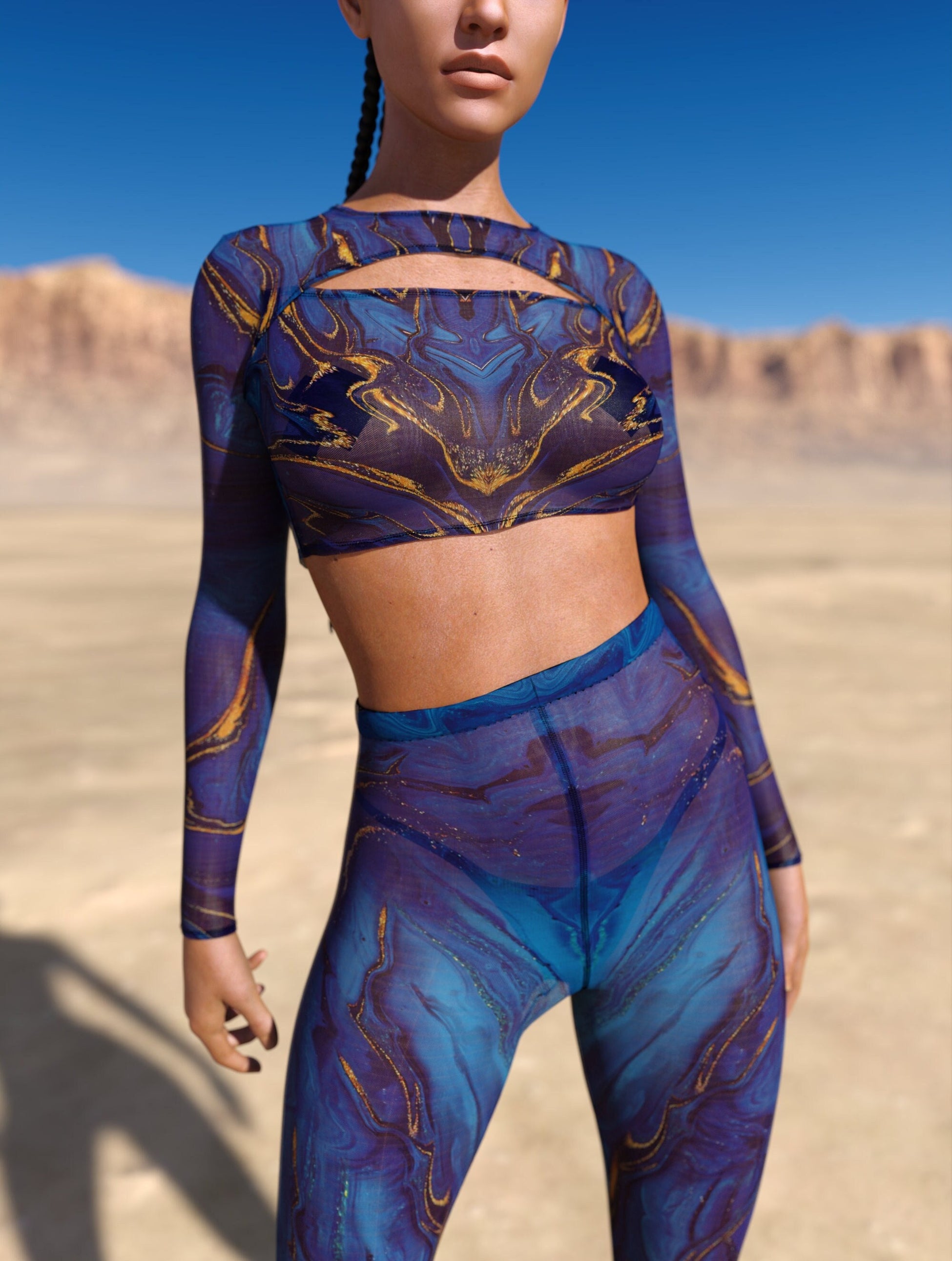 Rogue Mesh Cutout Rave Top 1